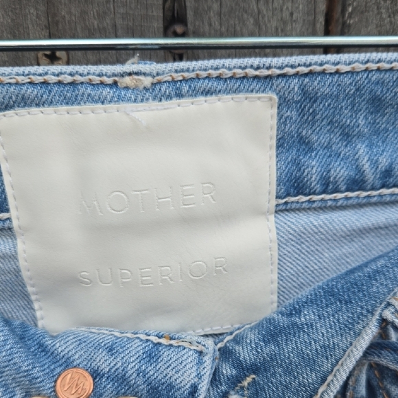 MOTHER Superior Blue Straight Leg Jeans Classic Denim - Picture 2 of 6